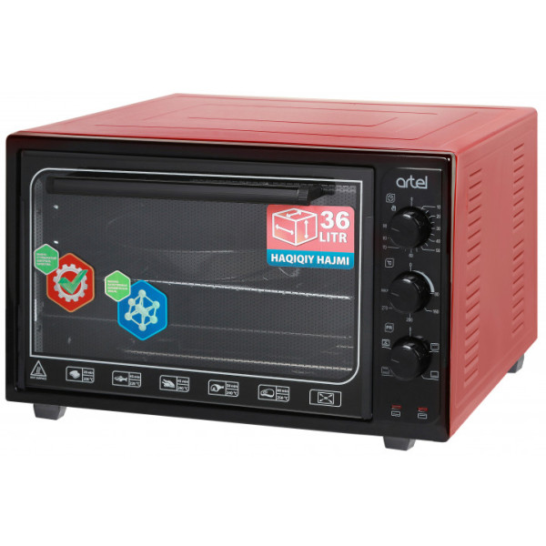 Електродуховка ARTEL MD 3618 L BLACK-RED
